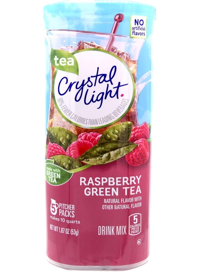 Crystal Light Raspberry Green Tea Drink Mix - Image 1